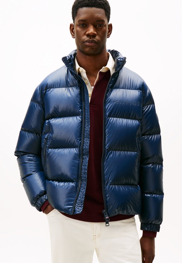 Tommy Hilfiger STAND PUFFER - Down jacket - dark night navy