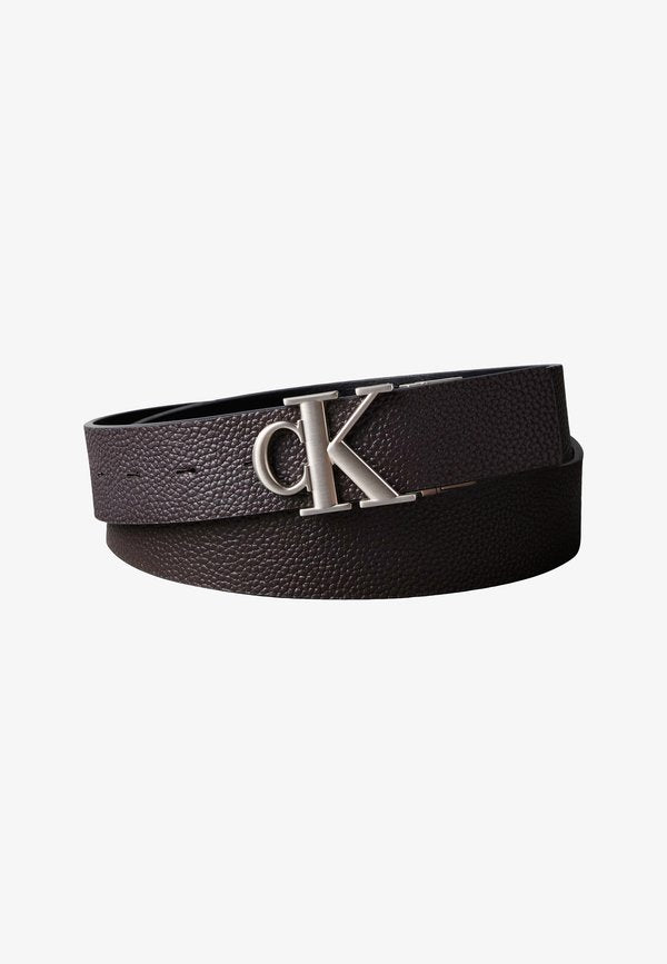 Calvin Klein Belt - black/dark brown/silver-coloured