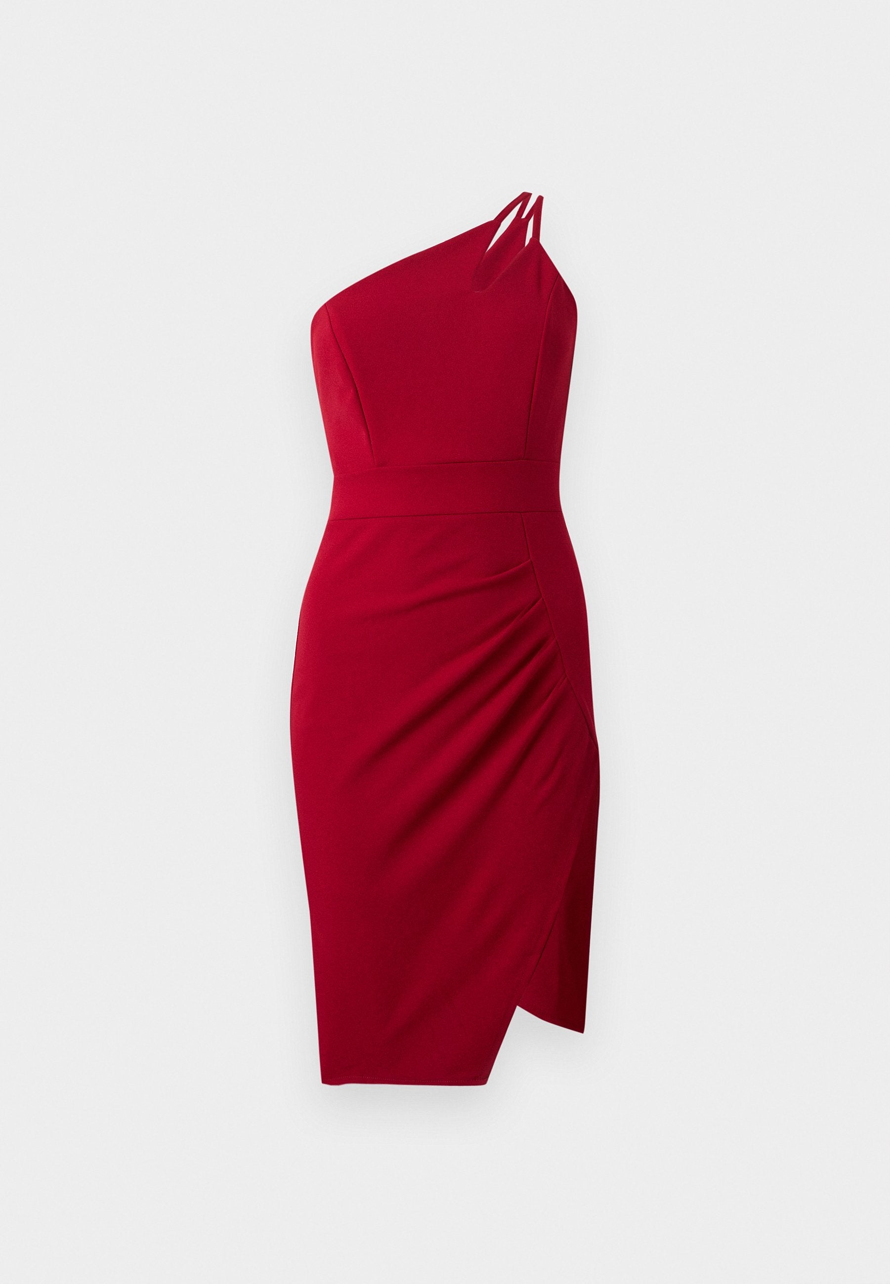 WAL G PETITE VALENCIA CUT OUT ONE SHOULDER DRESS