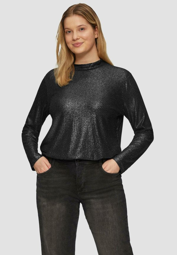 s.Oliver Long sleeved top - schwarz