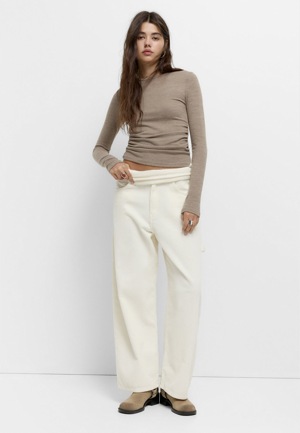 PULL&BEAR SOFT TOUCH GATHERED