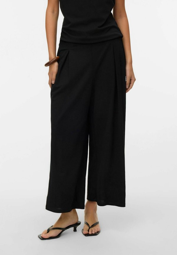 Vero Moda Culotte VMJASMINE High waist - Trousers - black
