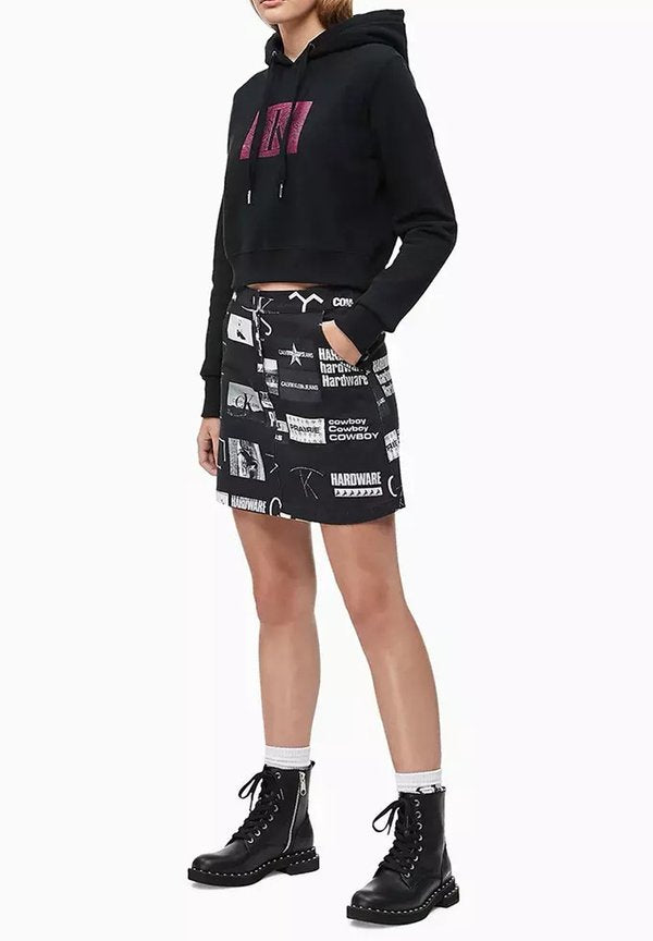 Calvin Klein Jeans HANDWRITTING - Hoodie - black