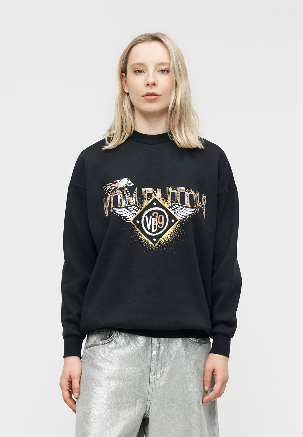 Von Dutch RELAX FIT ROUND NECK WITH FRONT PRINT