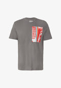 s.Oliver MIT JAWS - Print T-shirt - grau meliert