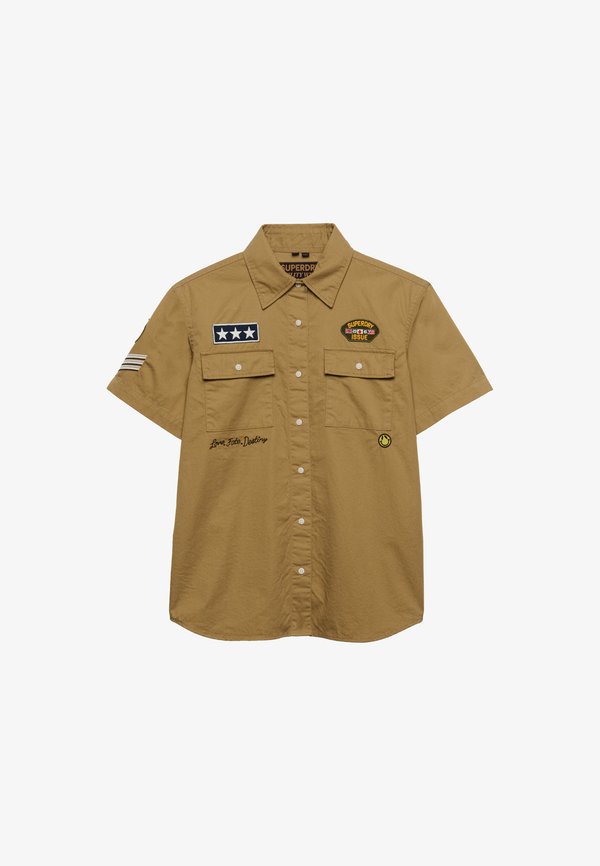 Superdry & Co SUPERDRY SHORT SLEEVE SCOUT SHIRT. - Button-down blouse - classic tan brown