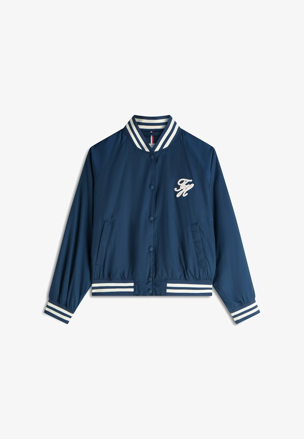 Tommy Hilfiger LOGO APPLIQUÉ  - Bomber Jacket - dark blue