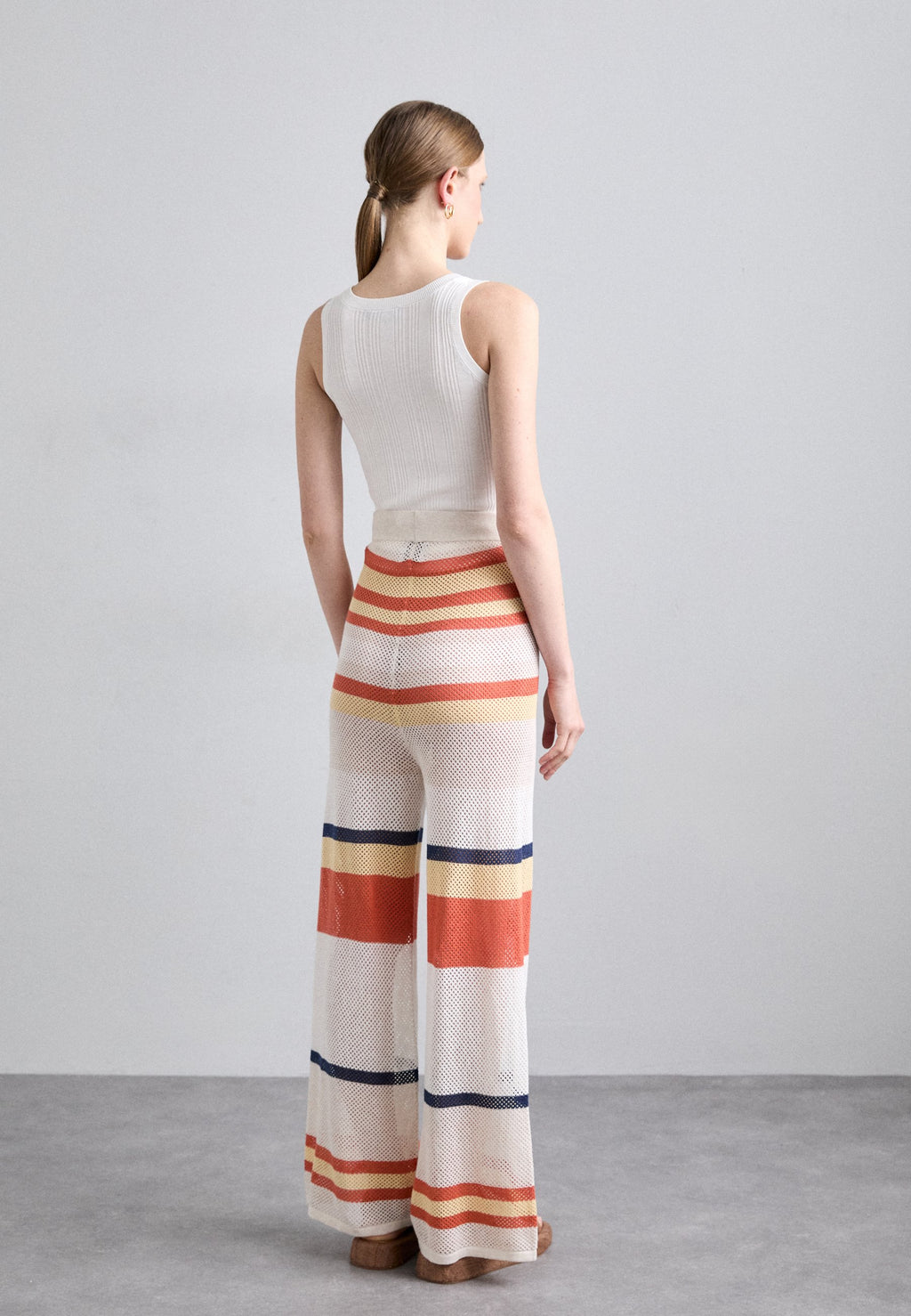 KNITID STRIPE POINTELLE