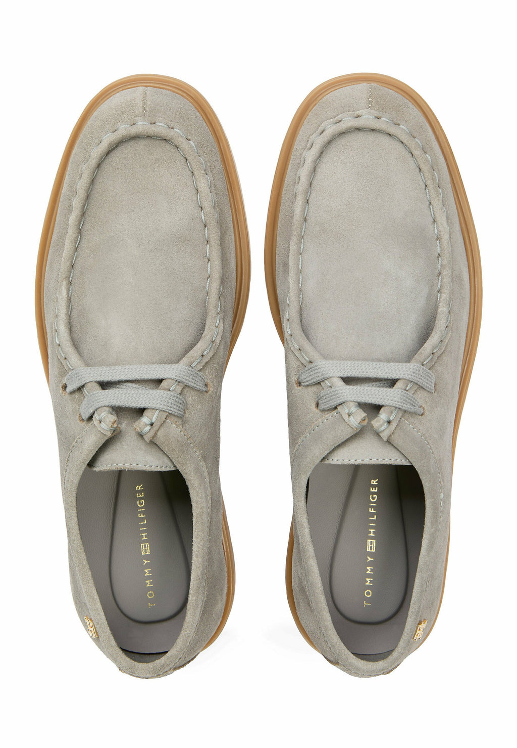 TH MONOGRAM SUEDE MOC TOE LOAFERS Media 3