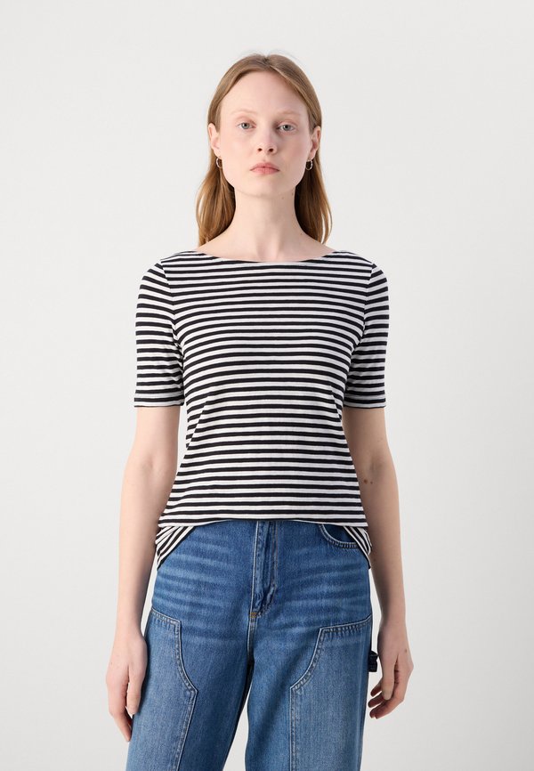 Marc O'Polo SHORT SLEEVE BOAT NECK STRIPED