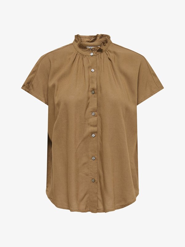 ONLY ONLSITALA - Button-down blouse - malt ball