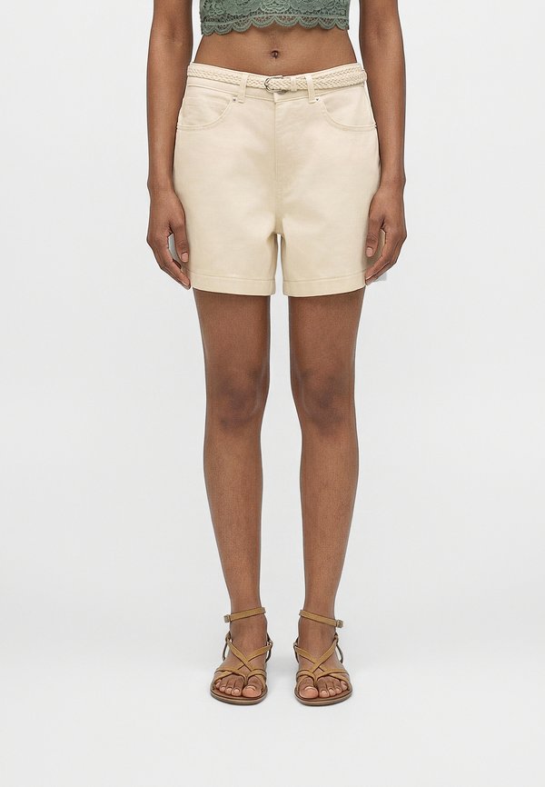 ONLY ONLVEGA SILLA MOM BELT - Shorts - whitecap gray