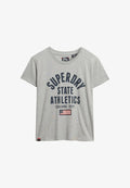 Superdry & Co ATHLETIC GRAPHIC - Print T-shirt - grey marl
