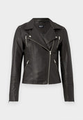 ONLY ONLGEMMA FAUX LEATHER BIKER OTW NOO - Faux leather jacket - chocolate torte