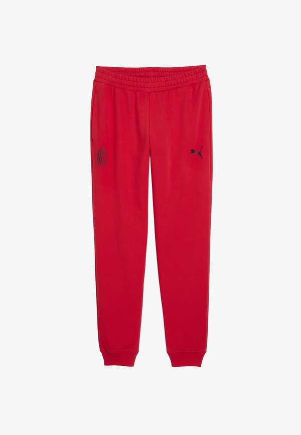 Puma AC MILAN FTBLESSENTIALS - Tracksuit bottoms - for all time red- black