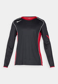 Nike Performance T90 TOP - Long sleeved top - black/gym red/sail