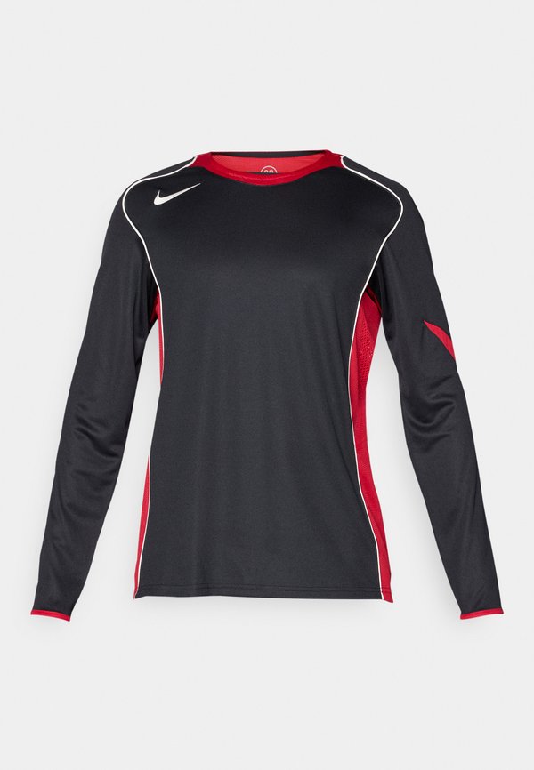 Nike Performance T90 TOP - Long sleeved top - black/gym red/sail