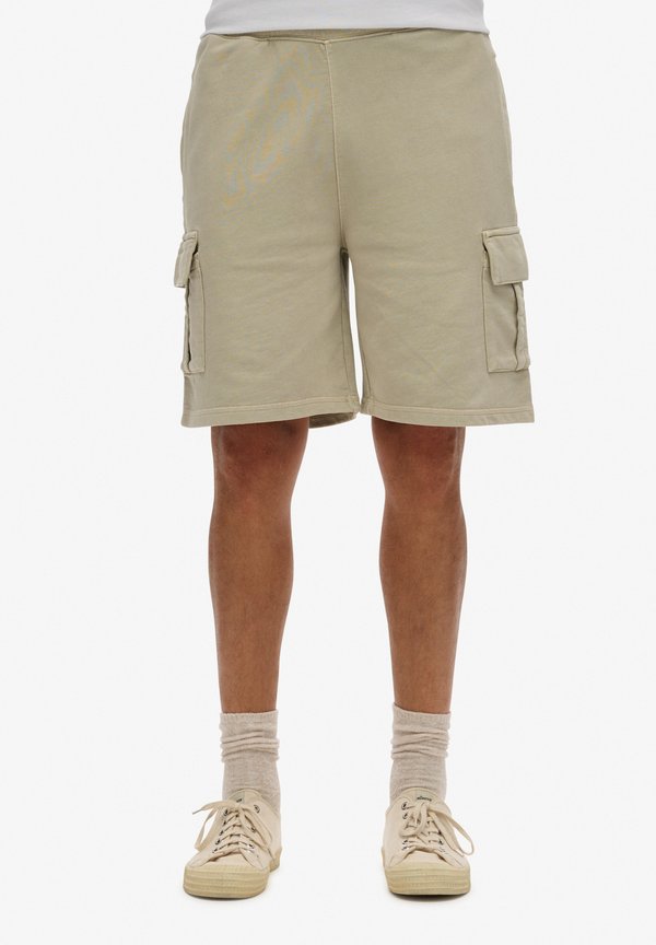 Superdry & Co CONTRAST STITCH - Shorts - washed pelican beige