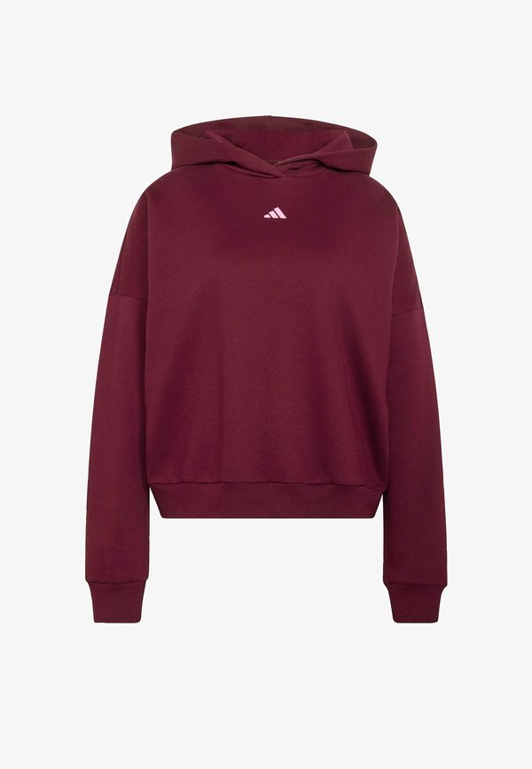 adidas Sportswear 3 STRIPES STUDIO  - Hoodie - maroon