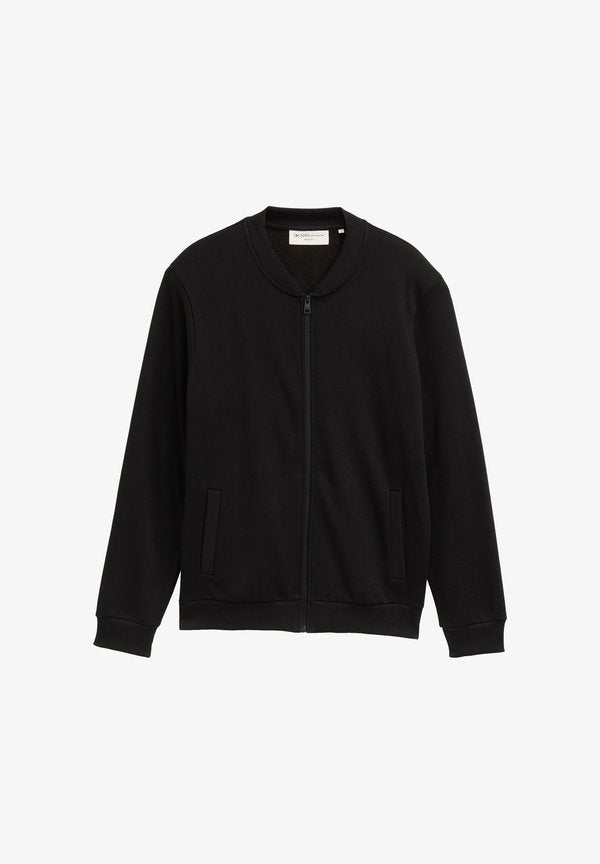 TOM TAILOR Zip-up sweatshirt - schwarz