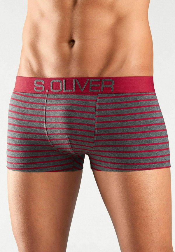 s.Oliver HIPSTER 4 PACK - Trunks - grau schwarz gestreift   grün grau gestreift   blau grau gestreift