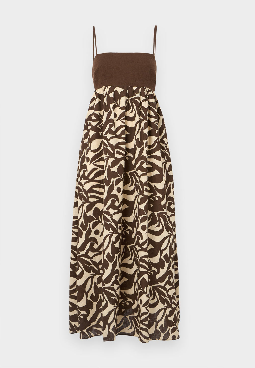 Abercrombie & Fitch Tie-Back Babydoll Maxi Dress