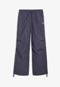 Puma WARDROBE ESS PARACHUTE WOVEN PANTS OP - Trousers - inky depths
