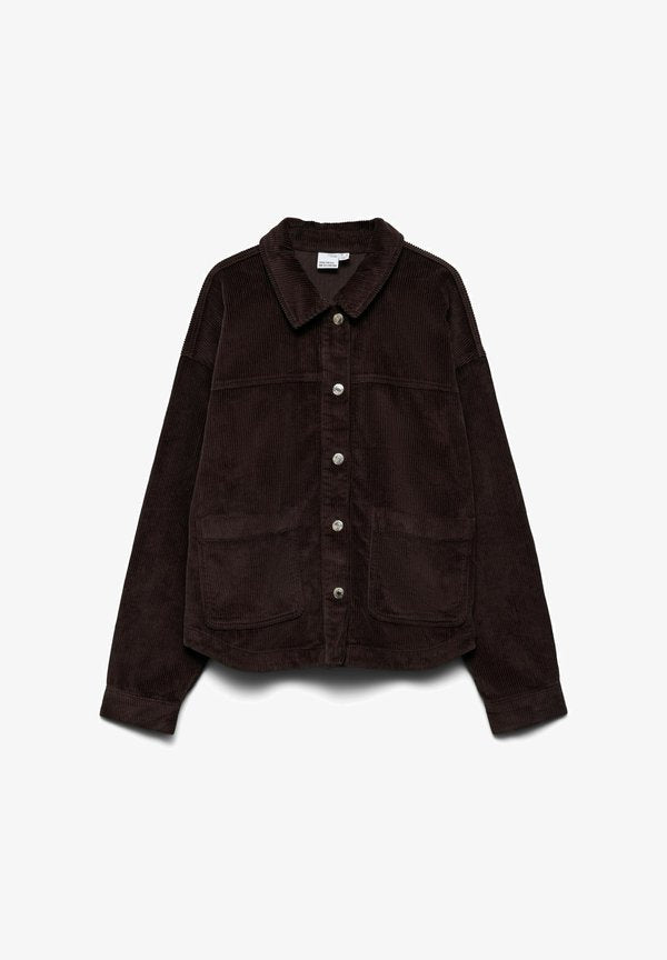 Vero Moda VMJAMIE Corduroy - Summer jacket - chocolate torte