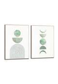Orange Wallz GREEN ABSTRACT 2 PACK