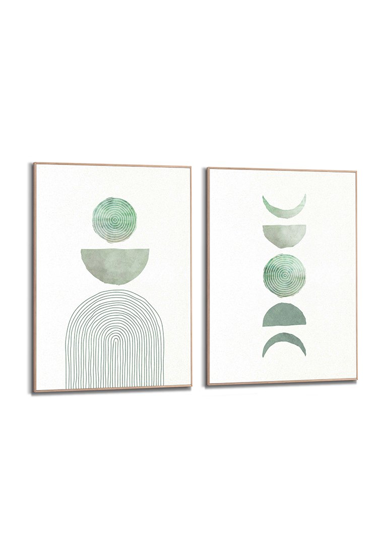 Orange Wallz GREEN ABSTRACT 2 PACK