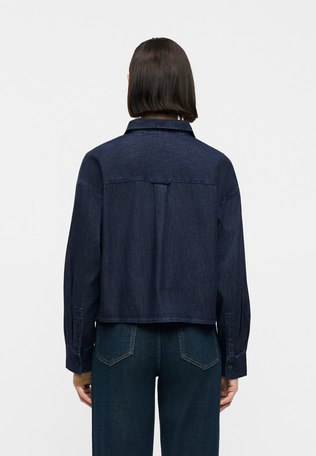 GAP STRAIGHT CROPPED SHIRT