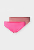 Puma WOMEN SPORT BRIEFS 2 PACK - Briefs - dusty pink/pink