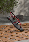 Tommy Hilfiger BUCKLE THONG SNAKE - T-bar sandals - red