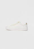 Tommy Hilfiger METALLIC LOGO PLATFORM TRAINERS WITH LEATHER - Trainers - white