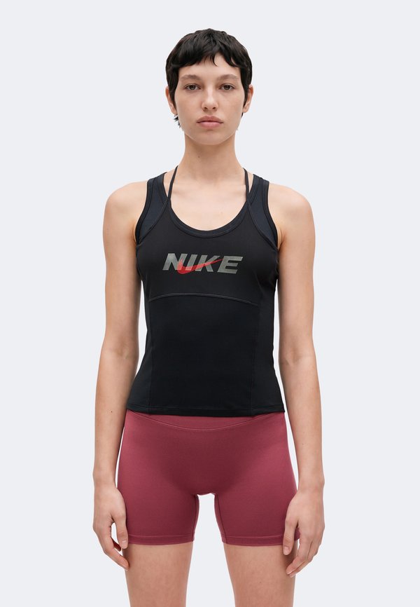 Nike Performance ONE TANK - Top - black/university red/white