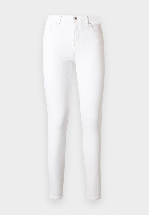 ONLY ONLPOWER MID PUSHUP - Jeans Skinny Fit - white denim