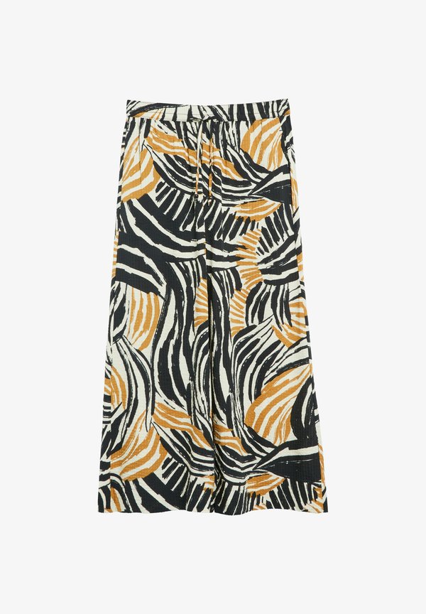 s.Oliver HOSE - Trousers - gelb mehrfarbig