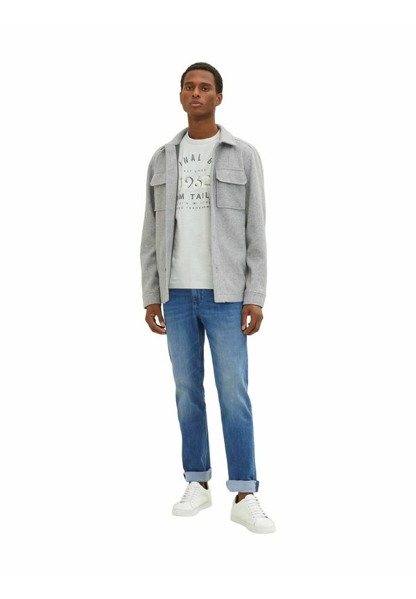 TOM TAILOR RUNDHALS  - Print T-shirt - weiß