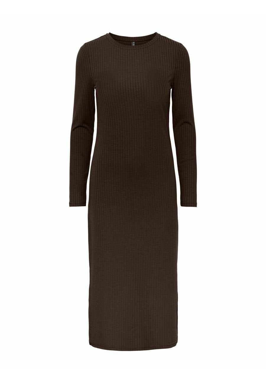 Pieces KYLIE LS O-NECK MIDI NOOS