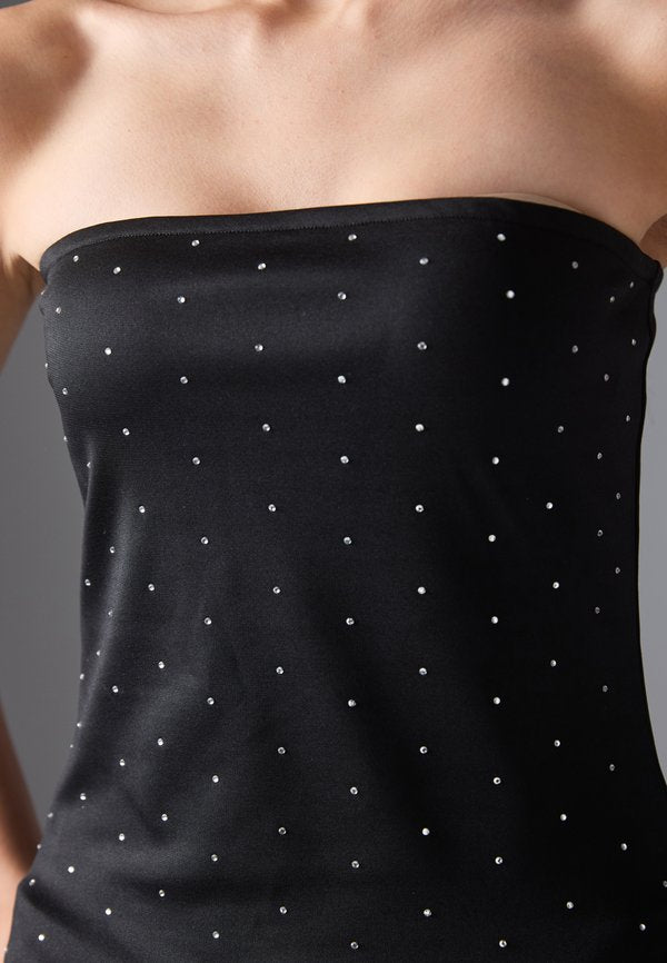 Even&Odd STRAPLESS TOP WITH RHINESTONES