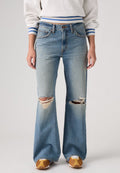 Levi's® MIDDY LOOSE BOOT - Bootcut jeans - blue denim