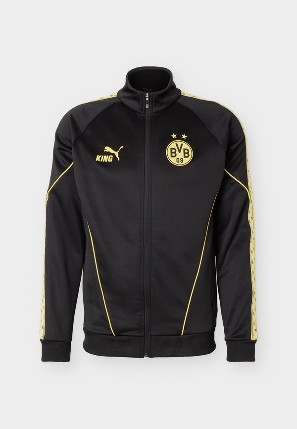 Puma BVB DORTMUND KING ANTHEM JACKET - Club wear - black/faster yellow
