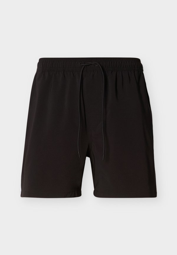 Calvin Klein Swimwear MEDIUM DRAWSTRING CORE LOGO TAPE - Swimming shorts - black