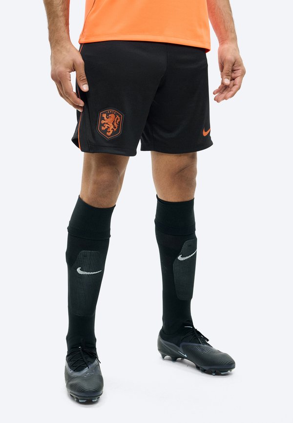 Nike Performance NETHERLANDS 2025/26 STADIUM HOME SHORTS - National team wear - black/hyper crimson