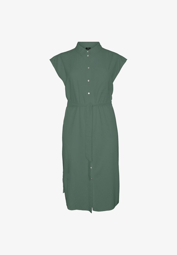 Vero Moda Curve VMCMYMILO Long - Shirt dress - laurel wreath