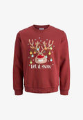 Jack & Jones Sweats X-mas Sweats - Sweatshirt - brick red