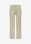 ONLY Wide-fit ONLJUICY High waist Wide Leg Fit - Wide Leg - ecru