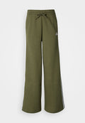 adidas Sportswear ADIDAS WOMEN 3-STRIPES FLEECE WIDE - Tracksuit bottoms - olive strata