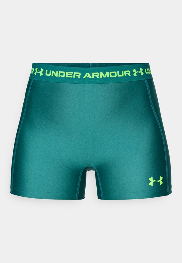 Under Armour HEATGEAR SHORTY - Leggings - rack green/hyper green