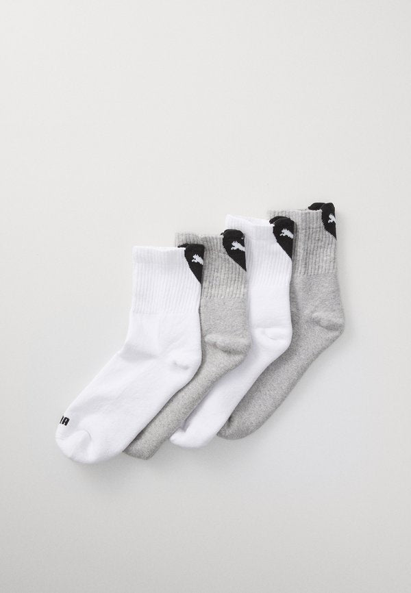 Puma HEART LOGO SHORT CREW 4 PACK  - Socks - white/black